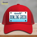 Bowling Green Kentucky Novelty License Plate Hat Mesh / Red