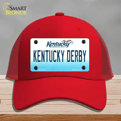 Kentucky Derby Kentucky Novelty License Plate Hat Mesh / Red