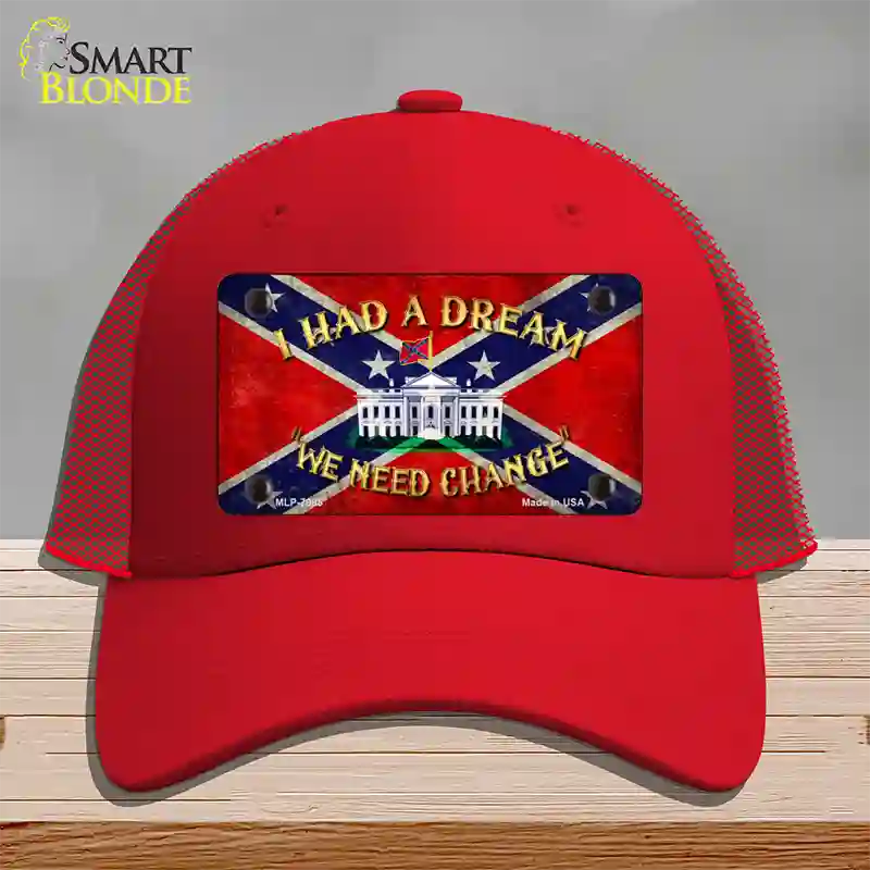 Had A Dream Novelty License Plate Hat Mesh / Red