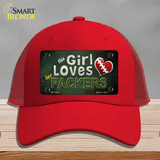 This Girl Loves Her Packers Novelty License Plate Hat Mesh / Red