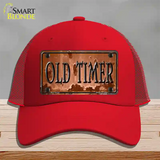 Old Timer Novelty License Plate Hat Mesh / Red