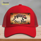 Gila Bend Gila Monster Novelty License Plate Hat Mesh / Red