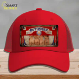 Buttwiser Beer Girls Vintage Novelty License Plate Hat Mesh / Red