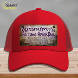 Grandmas Bed & Breakfast Novelty License Plate Hat Mesh / Red