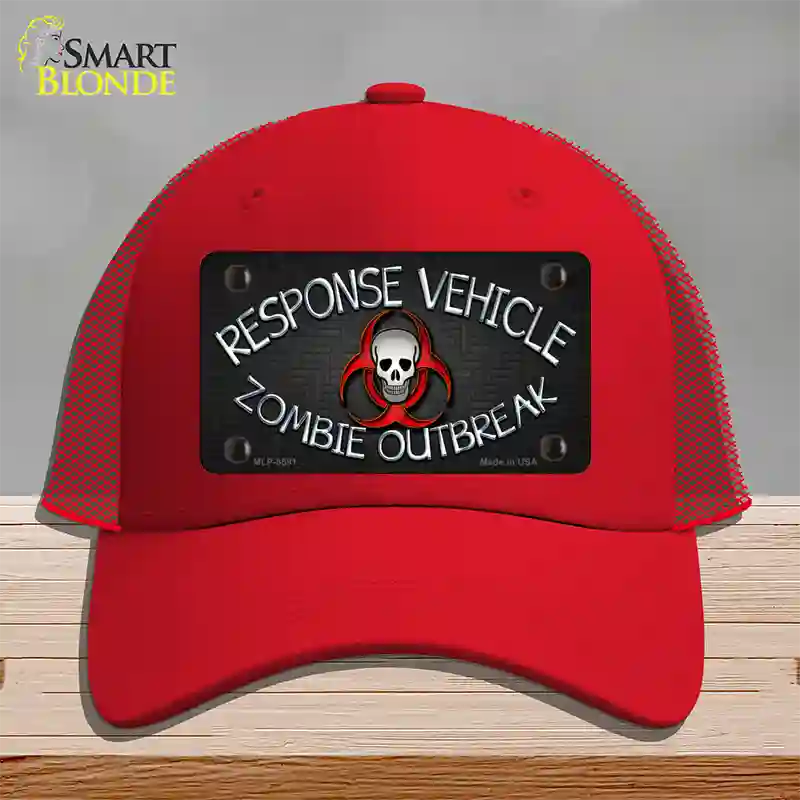 Response Vehicle Novelty License Plate Hat Mesh / Red