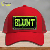 Blunt Novelty License Plate Hat Mesh / Red