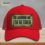 Go Around Me Novelty License Plate Hat Mesh / Red