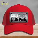 Big Truck Little Penis Novelty License Plate Hat Mesh / Red