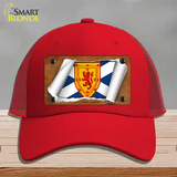 Scotland St. Andrews Flag Scroll Novelty License Plate Hat Mesh / Red