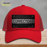 Corrections Novelty License Plate Hat Mesh / Red