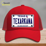 Texarkana Texas Novelty License Plate Hat Mesh / Red