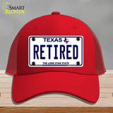 Retired Texas Novelty License Plate Hat Mesh / Red