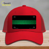 Federal Agents Diamond Novelty License Plate Hat Mesh / Red