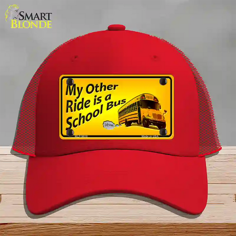 My Other Ride Novelty License Plate Hat Mesh / Red