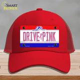 Drive Pink Ohio Novelty License Plate Hat Mesh / Red