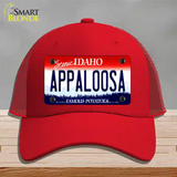 Appaloosa Idaho Novelty License Plate Hat Mesh / Red