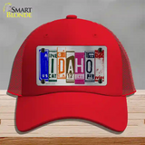 Idaho License Plate Art Novelty License Plate Hat Mesh / Red