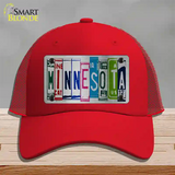 Minnesota License Plate Art Novelty License Plate Hat Mesh / Red