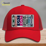 Missouri License Plate Art Novelty License Plate Hat Mesh / Red