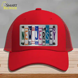 New Jersey License Plate Art Novelty License Plate Hat Mesh / Red