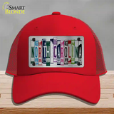 North Carolina License Plate Art Novelty License Plate Hat Mesh / Red