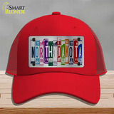 North Dakota License Plate Art Novelty License Plate Hat Mesh / Red