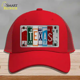 Texas License Plate Art Novelty License Plate Hat Mesh / Red