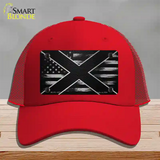 Alabama Carbon Fiber Novelty License Plate Hat Mesh / Red