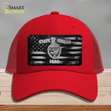 Oregon Carbon Fiber Novelty License Plate Hat Mesh / Red