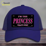 Princess Thats Why Novelty License Plate Hat Mesh / Royal Blue