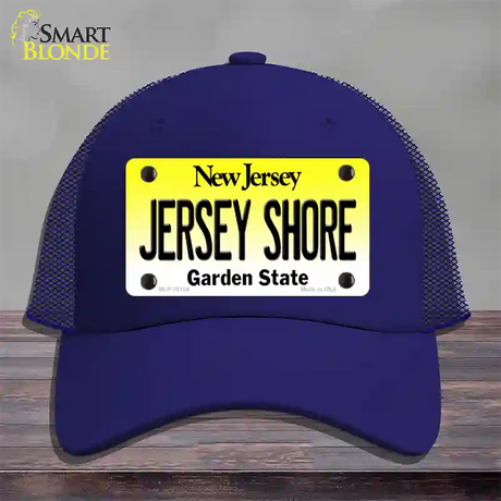 Jersey Shore New Jersey Novelty License Plate Hat Mesh / Royal Blue