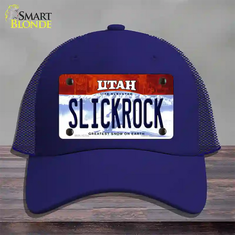 Slickrock Utah Novelty License Plate Hat Mesh / Royal Blue