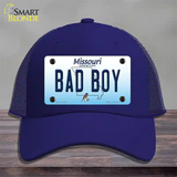 Bad Boy Missouri Novelty License Plate Hat Mesh / Royal Blue