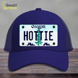 Hottie Oregon Novelty License Plate Hat Mesh / Royal Blue