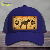 Boxer Novelty License Plate Hat Mesh / Royal Blue