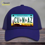 Cu N Az Novelty License Plate Hat Mesh / Royal Blue