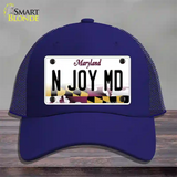 N Joy MD Maryland Novelty License Plate Hat Mesh / Royal Blue