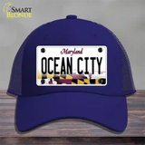 Ocean City Maryland Novelty License Plate Hat Mesh / Royal Blue