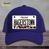 Hagerstown Maryland Novelty License Plate Hat Mesh / Royal Blue