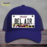 Bel Air Maryland Novelty License Plate Hat Mesh / Royal Blue