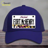 Fort McHenry Maryland Novelty License Plate Hat Mesh / Royal Blue