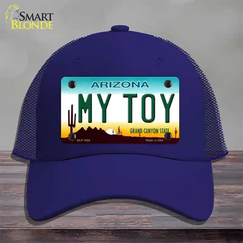 My Toy Arizona Novelty License Plate Hat Mesh / Royal Blue