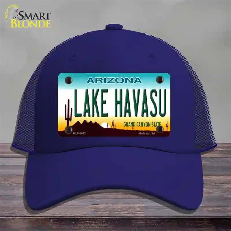 Lake Havasu Arizona Novelty License Plate Hat Mesh / Royal Blue