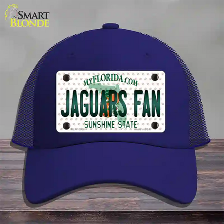 Jaguars Fan Florida Novelty License Plate Hat Mesh / Royal Blue