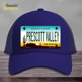 Prescott Valley Arizona Novelty License Plate Hat Mesh / Royal Blue