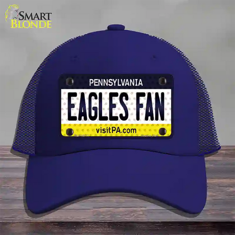 Eagles Fan Pennsylvania Novelty License Plate Hat Mesh / Royal Blue