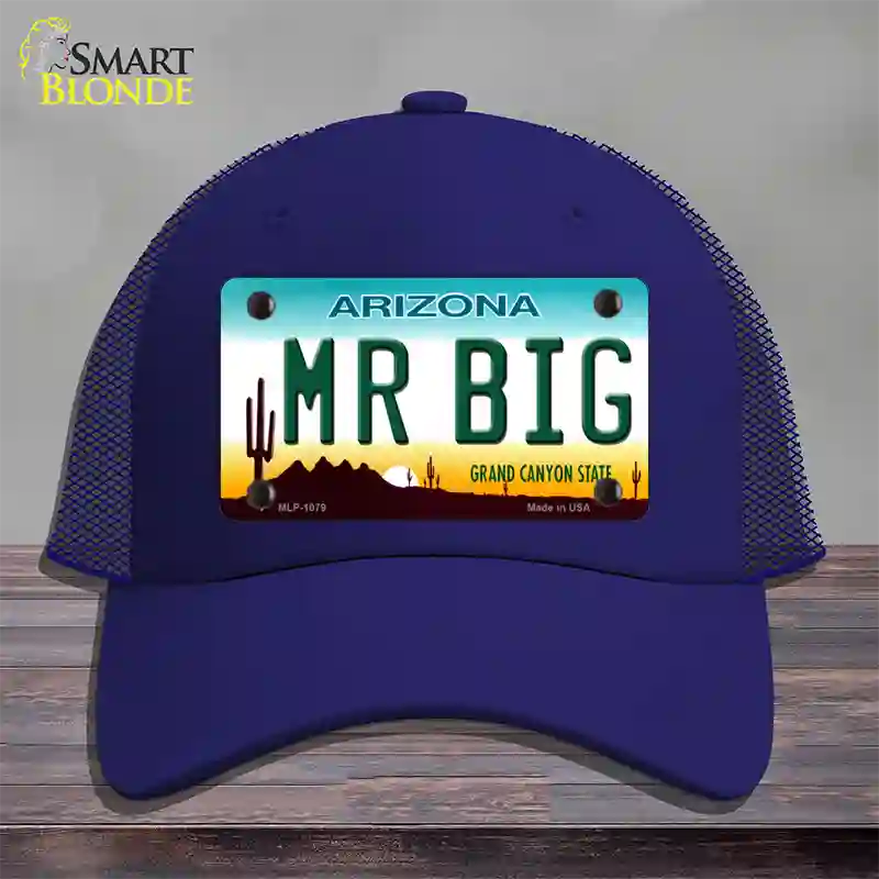 Mr Big Arizona Novelty License Plate Hat Mesh / Royal Blue