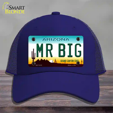 Mr Big Arizona Novelty License Plate Hat Mesh / Royal Blue