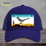 Roadrunner Arizona Novelty License Plate Hat Mesh / Royal Blue