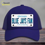 Blue Jays Fan Ontario Novelty License Plate Hat Mesh / Royal Blue